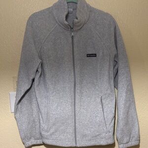 Columbia Light Gray Fleece Jacket